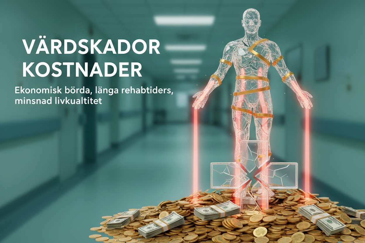 Hur mycket kostar vårdskador i Sverige?